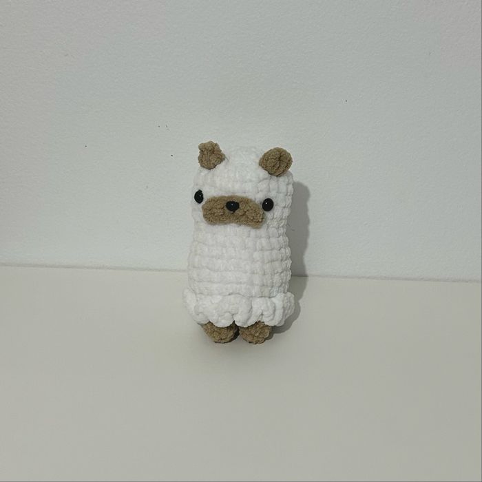 Peluche Crochet Pug Fantasma