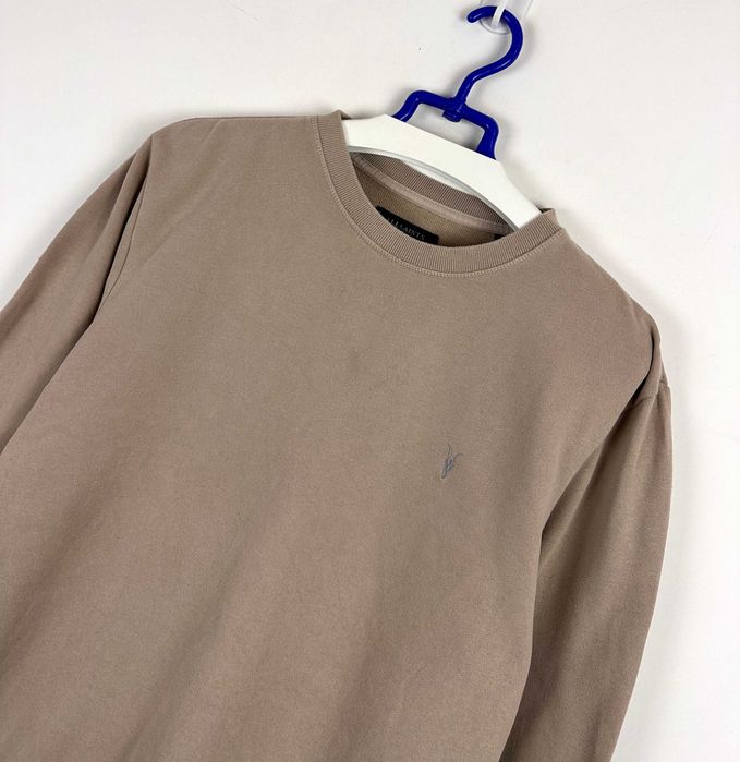 Bluza męska ALL SAINTS Raven Crew beżowa casual basic r. M