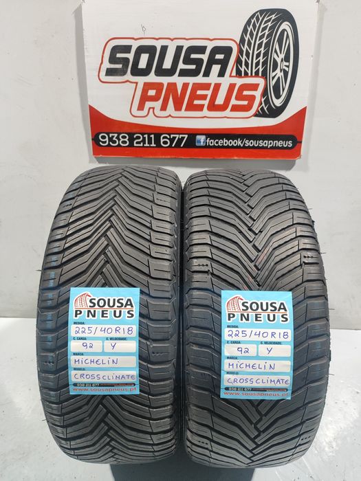 2 pneus semi novos 225-40R18 Michelin - Oferta dos Portes