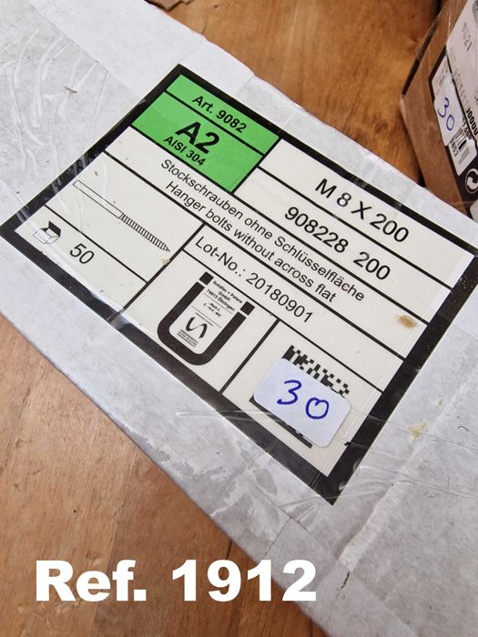 Parafusos de Suspensão Schäfer,  Porcas, Anilhas Aba Larga