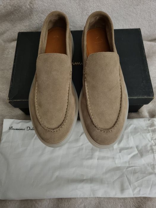 Mokasyny zamszowe Massimo Dutti r.42