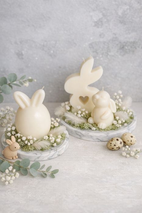 Wielkanocne świece sojowe