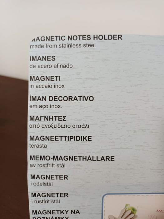 Ímanes frigorífico inox