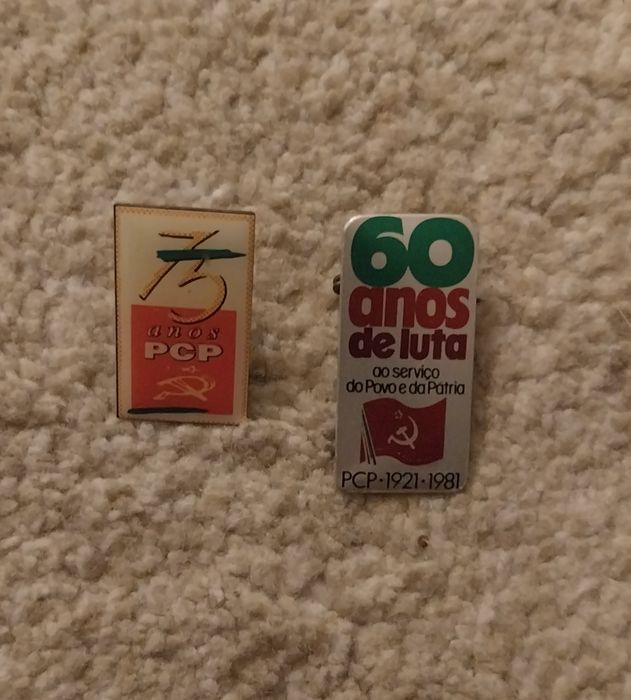 Political Pins - PCP - Commemorative Pins for the PCP's Anniversary