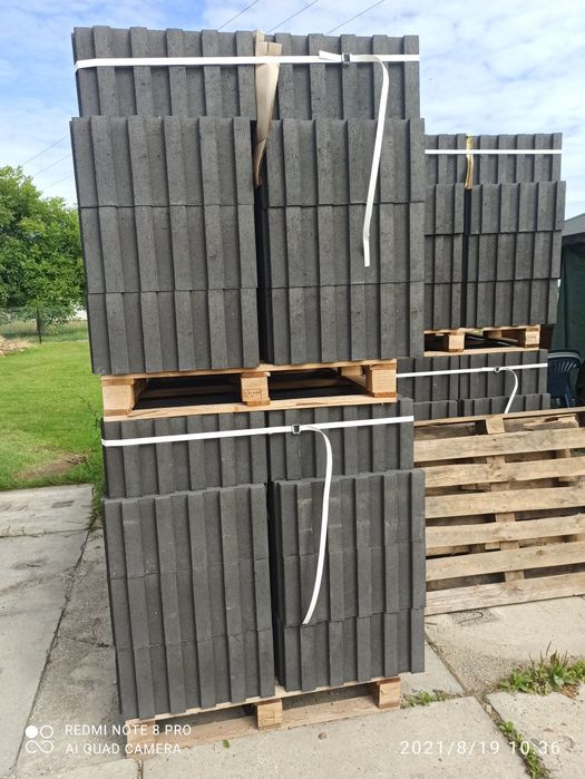 Donica betonowa gazon 50x30 wys 24,5cm gat 1 Gładka!