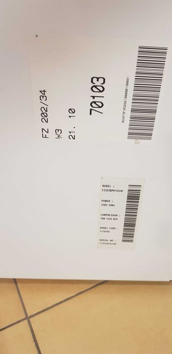 Zamrażalka firmy Amica
