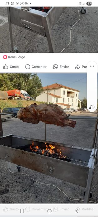 Pernil no espeto
