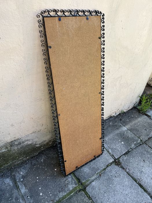 Lustro metalowe czarne