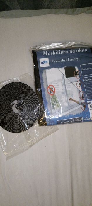 Moskitiera z rzepą 150 na 180