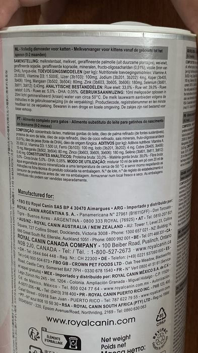 Leite gato bebé Royal Canin