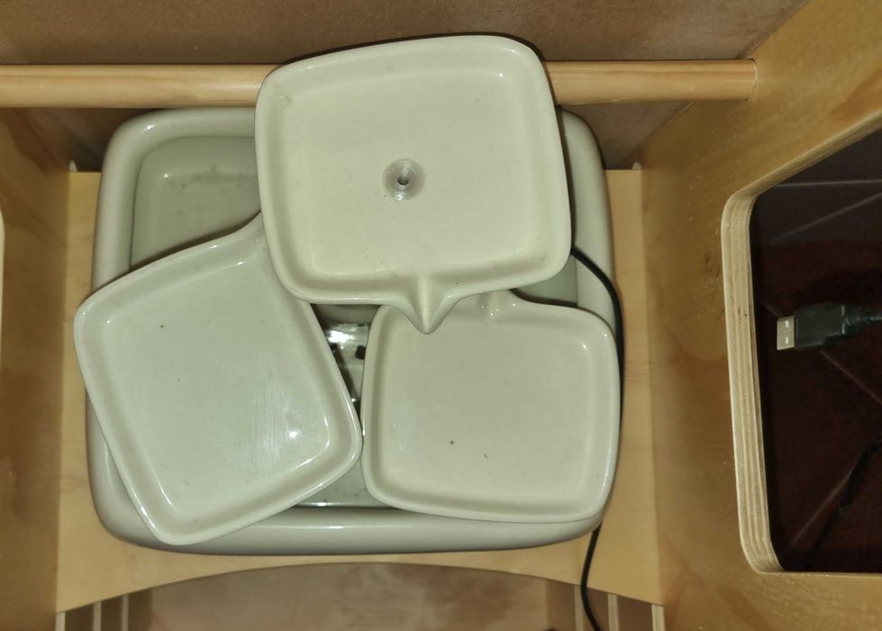 Fonte de água para gatos