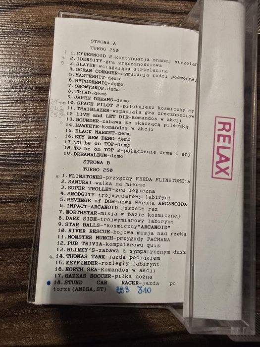 Gry na Commodore nr. 25 kaseta Relax