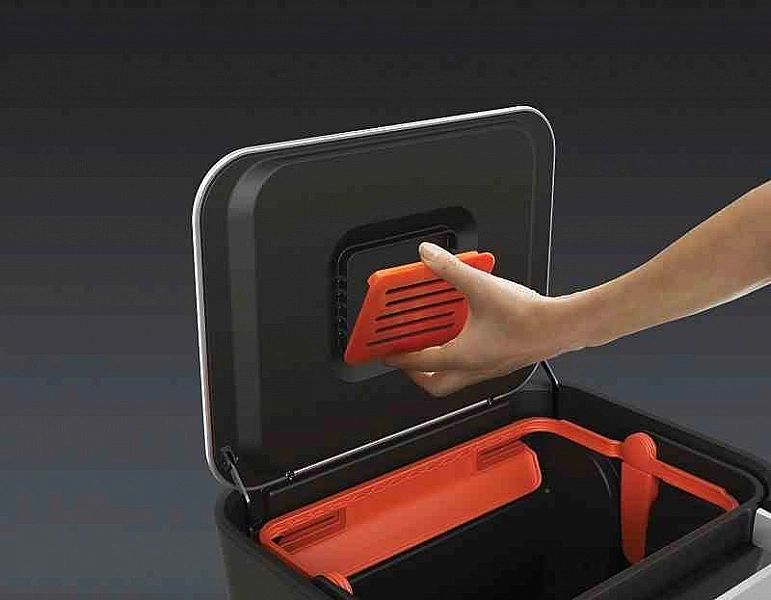 Kosz na śmieci 30l Titan, stalowy / Joseph Joseph