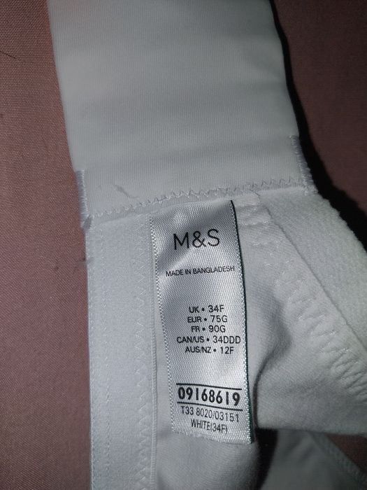 M&S super podtrzymujący stanik bez fiszbin 75G Nowy