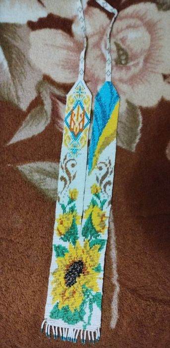 Гердан з чеського бісеру, ручна робота