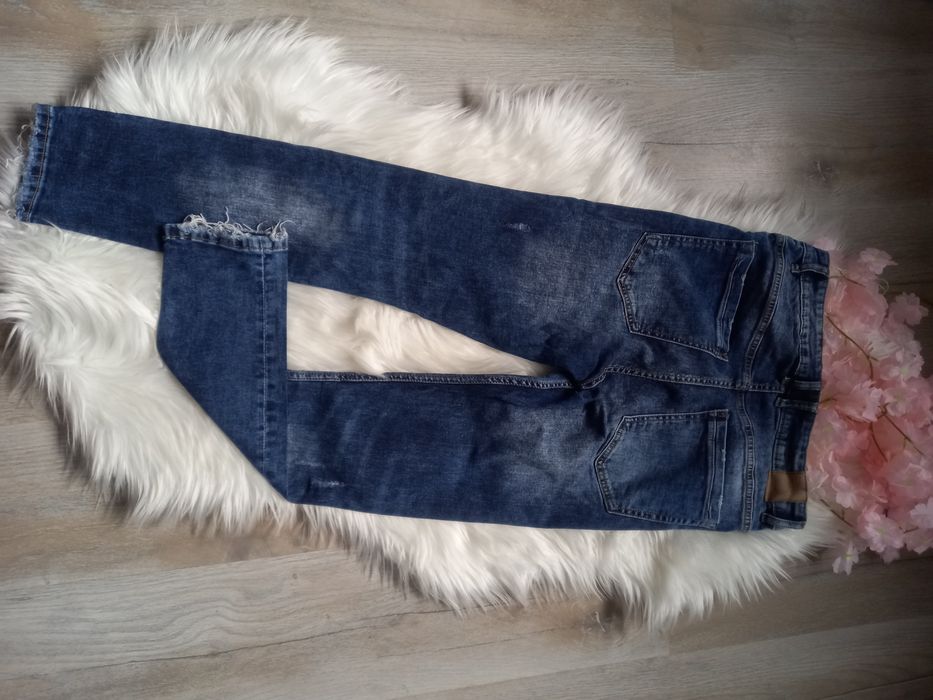 Spodnie meskie  jeans przetarcia Black Label M roz 38 Mex 30 rurki