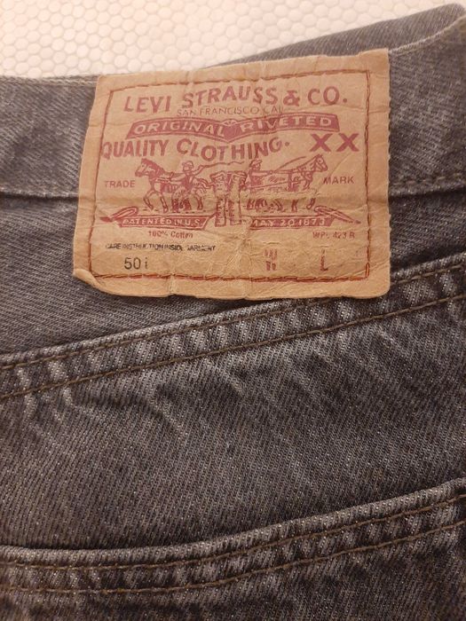 Calças Levi's 501 Cinza