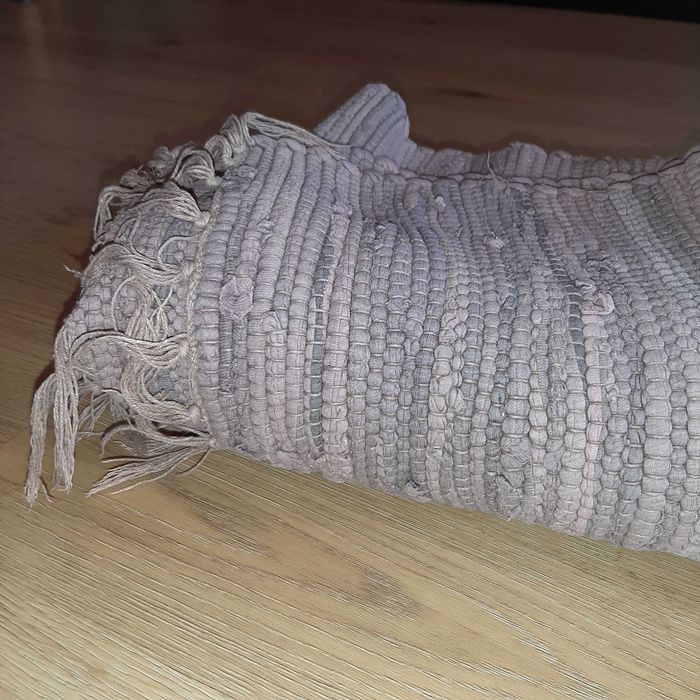 Tapete 100% Algodão Cinza 70x135cm