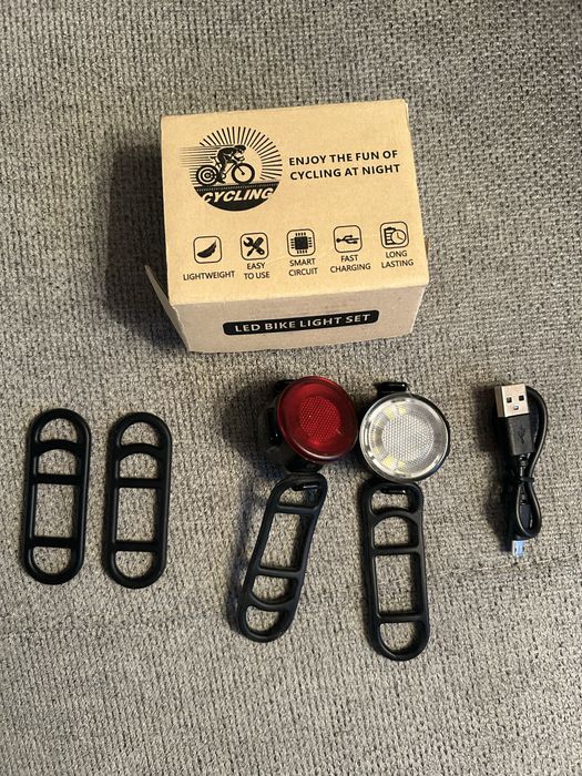 Luzes led de bicicleta