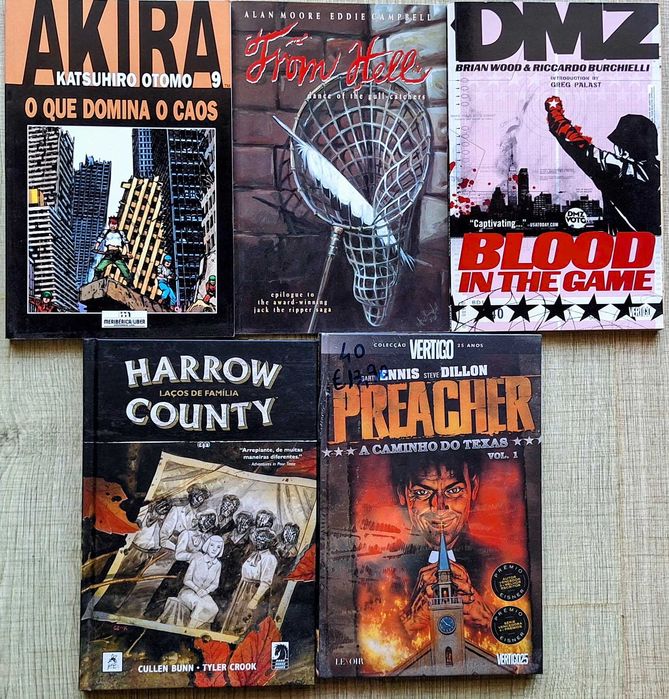 Coleção TPBs Adultos Usados: Otomo, Moore, Ennis!