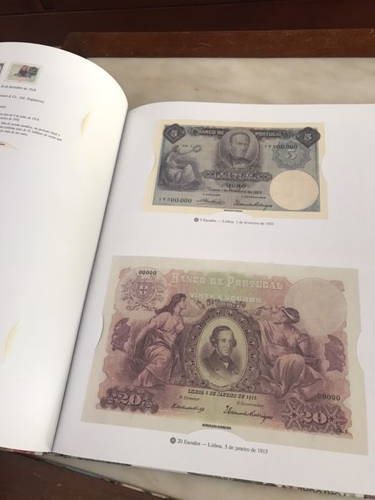 História de Portugal e do escudo em selos e notas