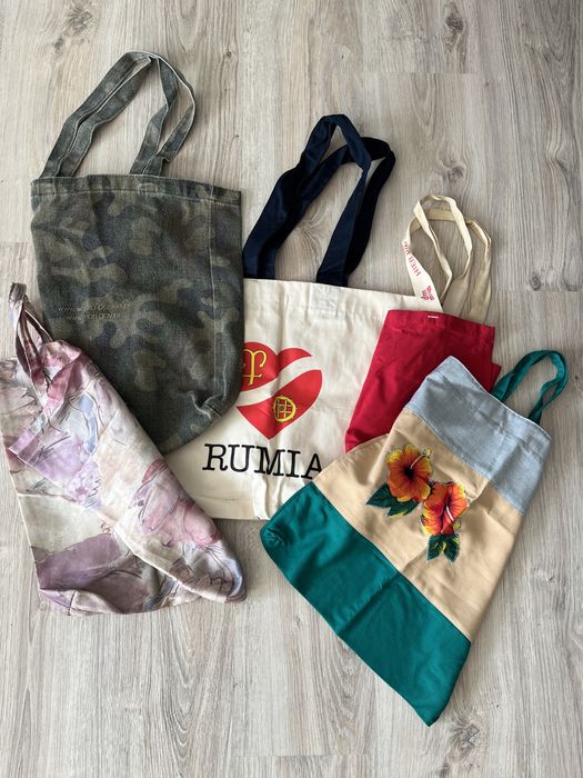 Zestaw torby na ramię do ręki wielorazowe eco plecak
