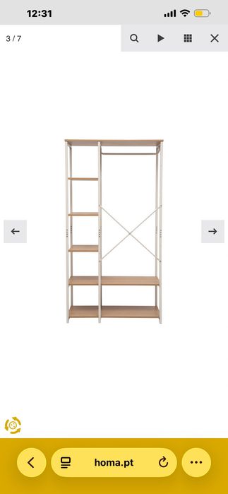 Armário aberto, roupeiro, closet, 3, 2 Hôma e 1 Sklum