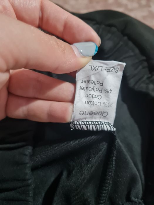 Spodnie dresowe damskie czarne L/XL