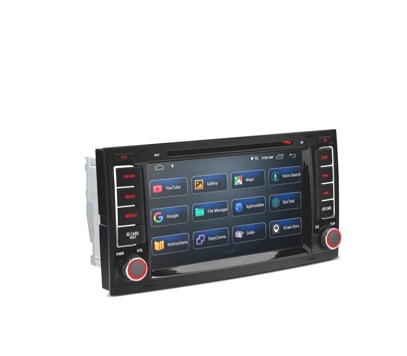 AUTO RÁDIO 7" ANDROID 12 OCTA-CORE MULTIMEDIA DVD GPS PARA VOLKSWAGEN VW TOUAREG MULTIVAN TRANSPORTER