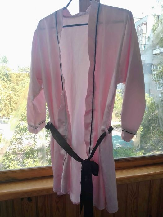 халат рабочий С розовый, зеленый, сиреневый, спецодежда шапочка белая