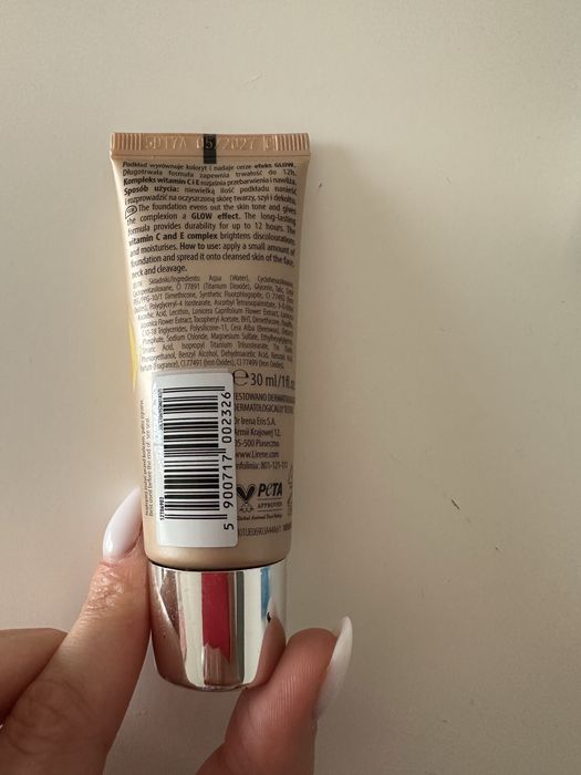 Podkład rozświetlający fluid lirene 03 beige all day glow up to 12h dermoprogram