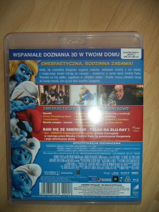 Smerfy 3D- film pełnometrażowy [Blu-Ray 3D] + "Harry Potter"