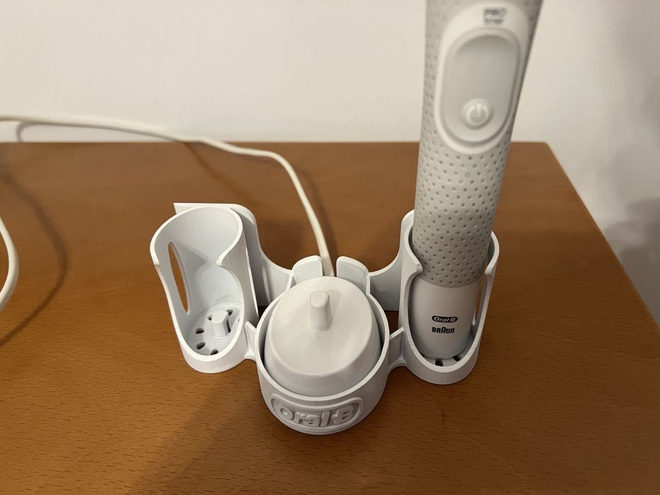 Suporte para 2 escovas elétricas e carregador