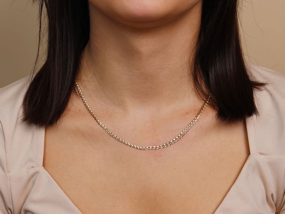 Nowy Piękny Złoty naszyjnik splot Gucci Marina 2,6mm próba 585. Sklep