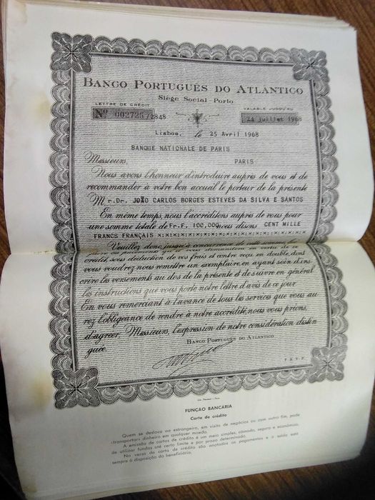 Prontuário do bancário - 1968