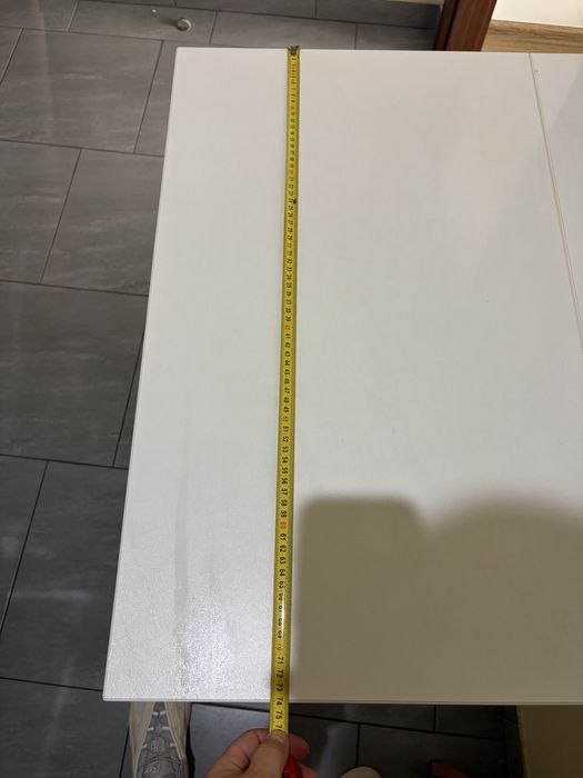 Biały składany stolik / blat ścienny kuchenny ok. 75 × 65 cm