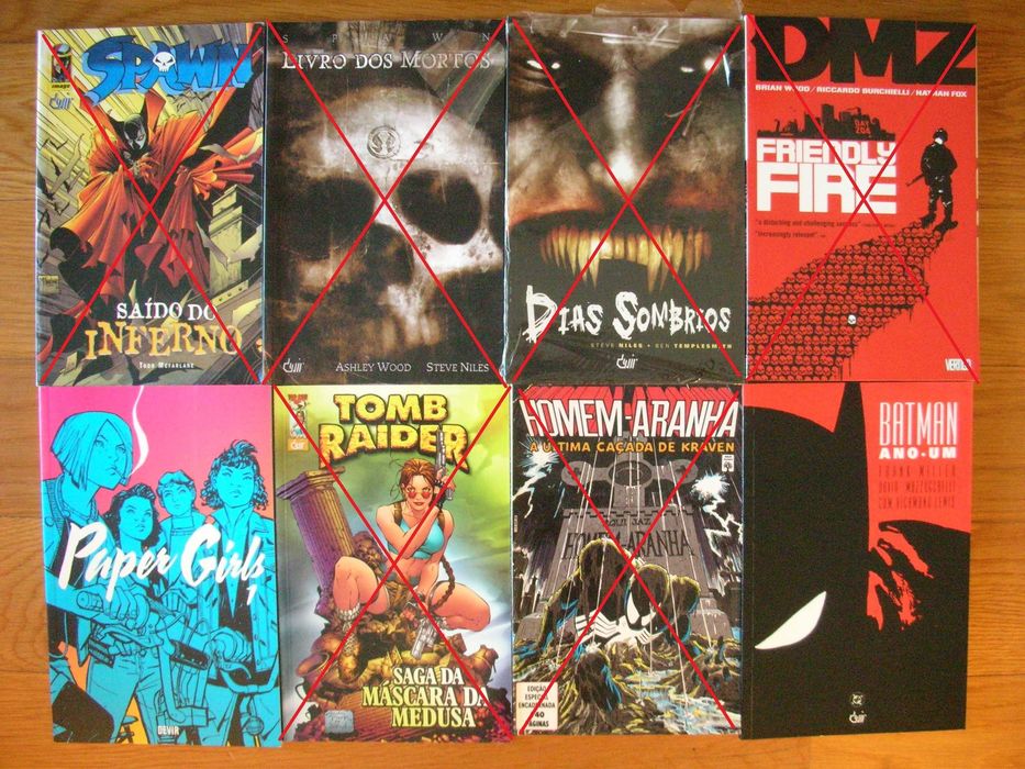 Lote 44 BD Batman, Superman, Star Wars, Marvel, DC, Conan, Aria, etc