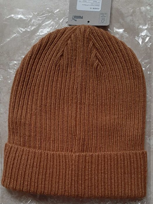 Шапка Puma Ribbed Classic Cuff Beanie Взрослая Oригинал