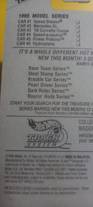 Mercedes SL hot wheels