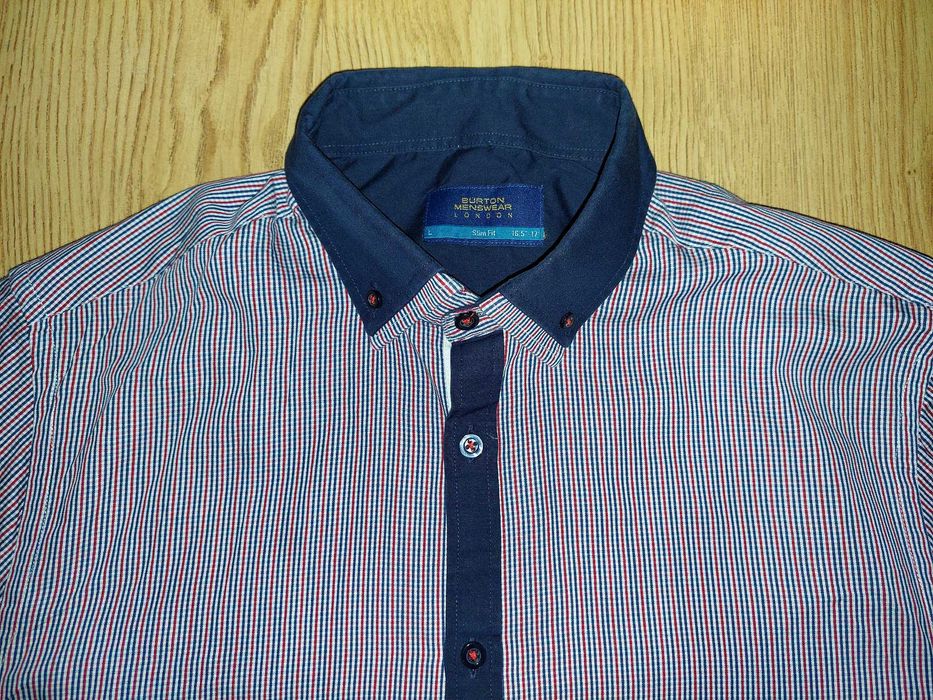 Koszula Burton Menswear London L slim fit krateczka wzór print