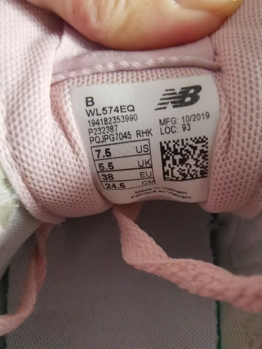 Adidasy New Balance WL574EQ rożowe damskie 38