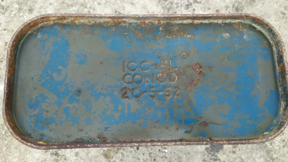 Jerrican Militar CONCO do Exército Americano fabricado em 1952.