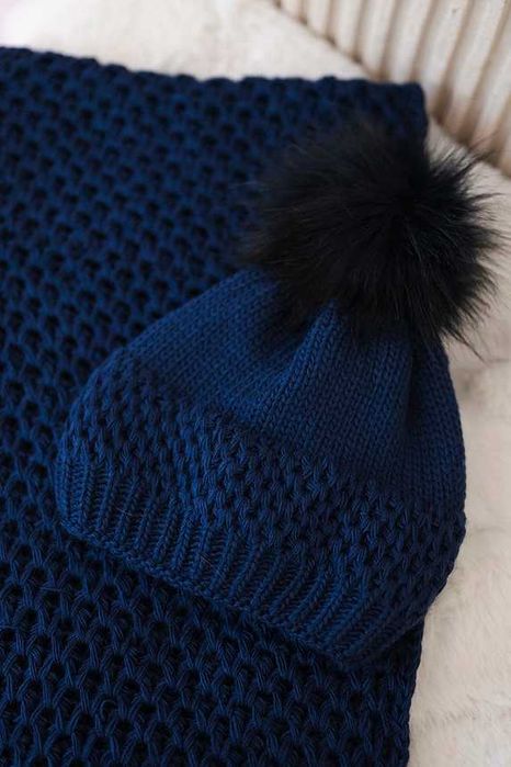 Zimowe komplety damskie czapka komin polska produkcja PLK4