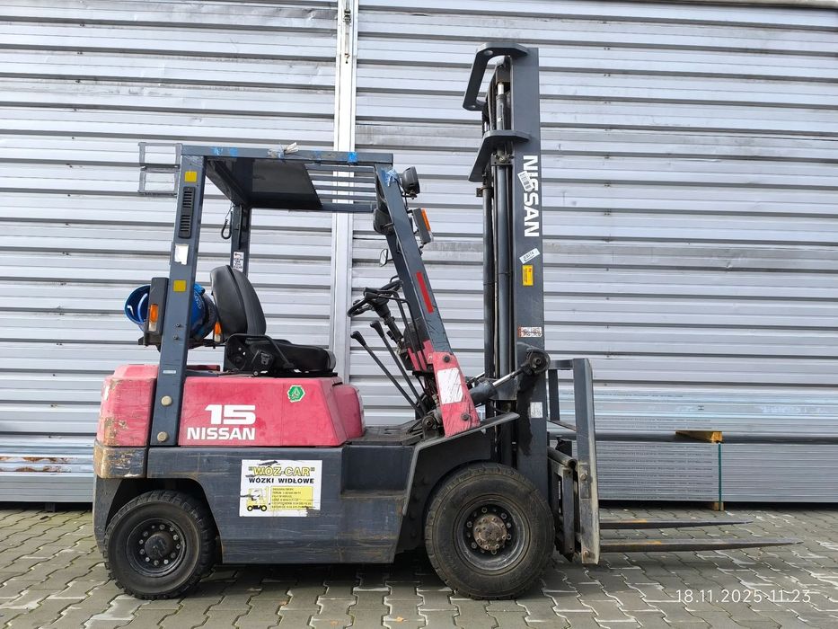 Nissan NJ01  Wózek widłowy 1,5t FV23, LPG, NJ01, UDT, 2000r.