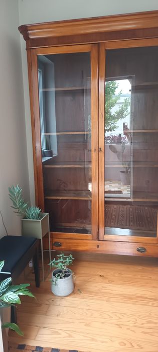 Móvel livreiro de mogno sec XIX