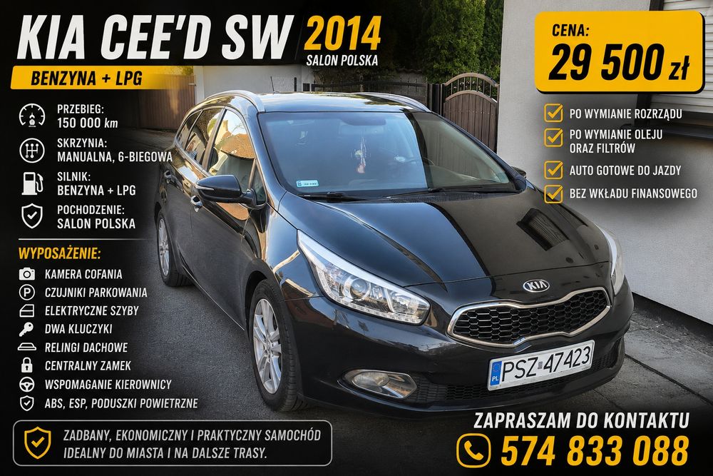 Sprzedam Kia Cee'd Benzyna + LPG