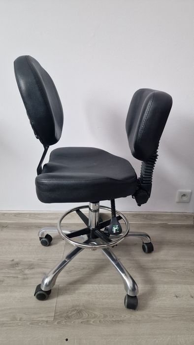 Fotel do tatuażu - hydrauliczny,czarny z pełną regulacją