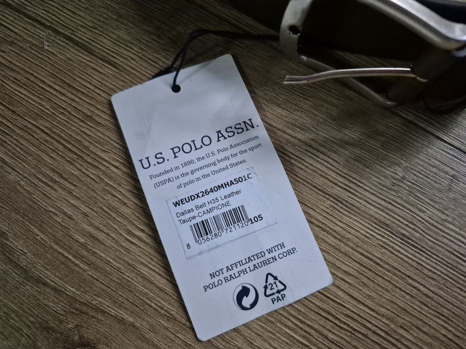 Pasek Skórzany Męski Us Polo ASSN