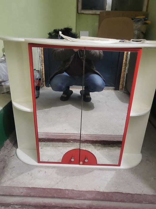 Тумба з умивальником і шафа з дзеркалом комплект