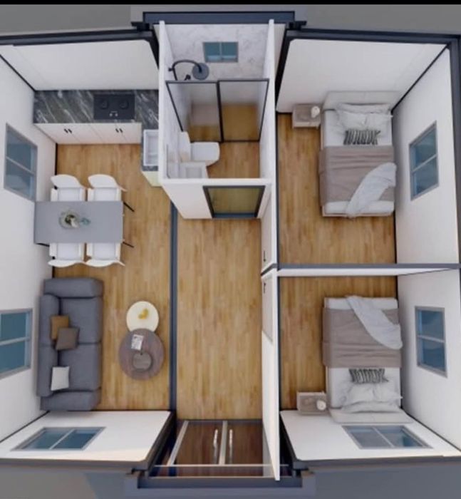 Casa Modular T2 pronta entrega